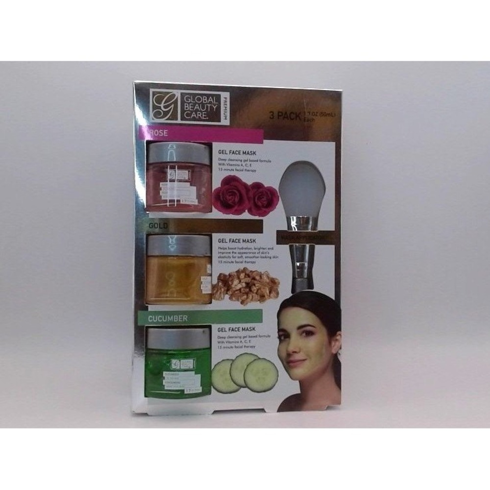 Rose‎  Gold  Cucumber Gel Face Mask with Applicator, BRAND NEW IN BOX